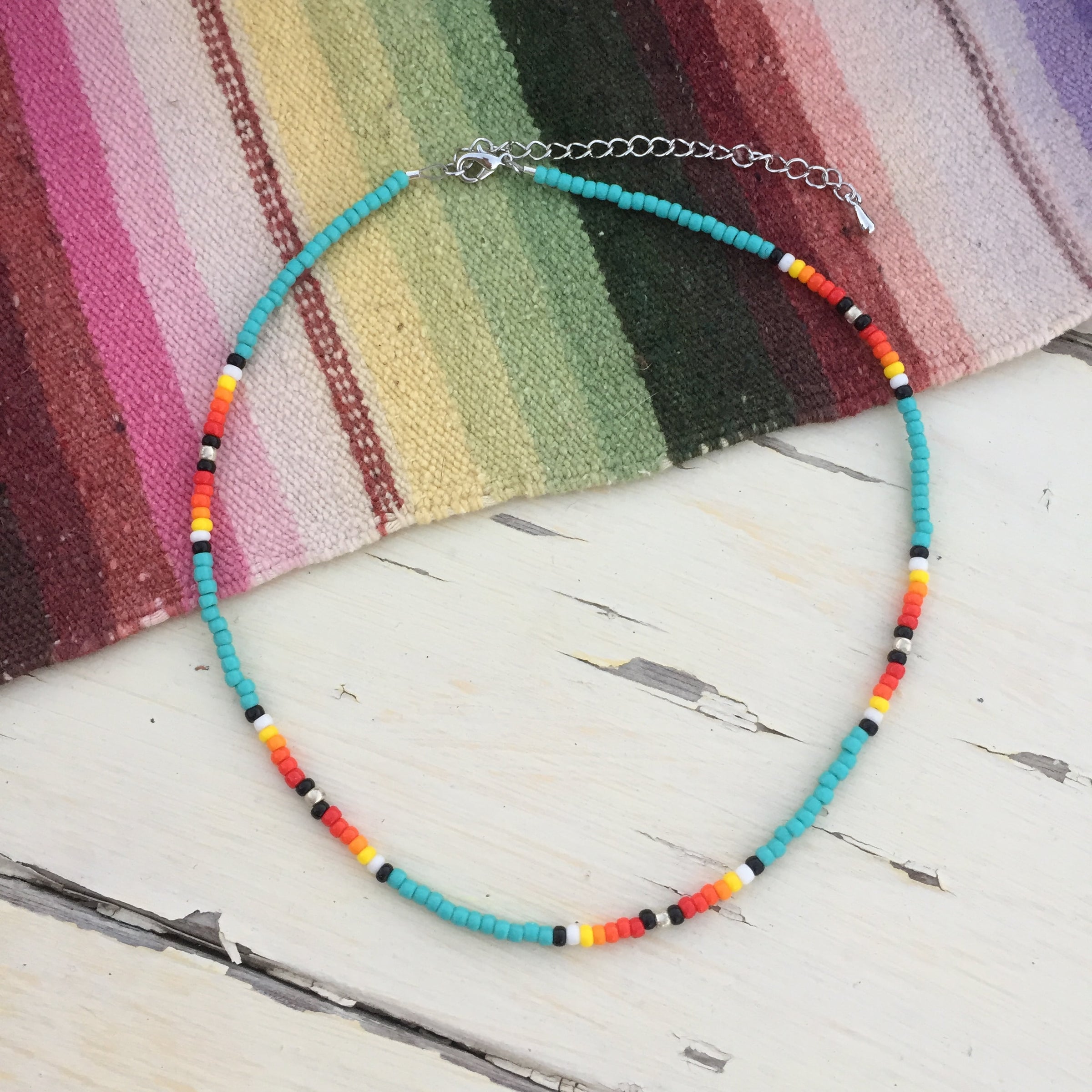 Western beaded necklace discount